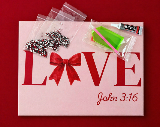 John 3:16 diy bedazzle kit 14x11