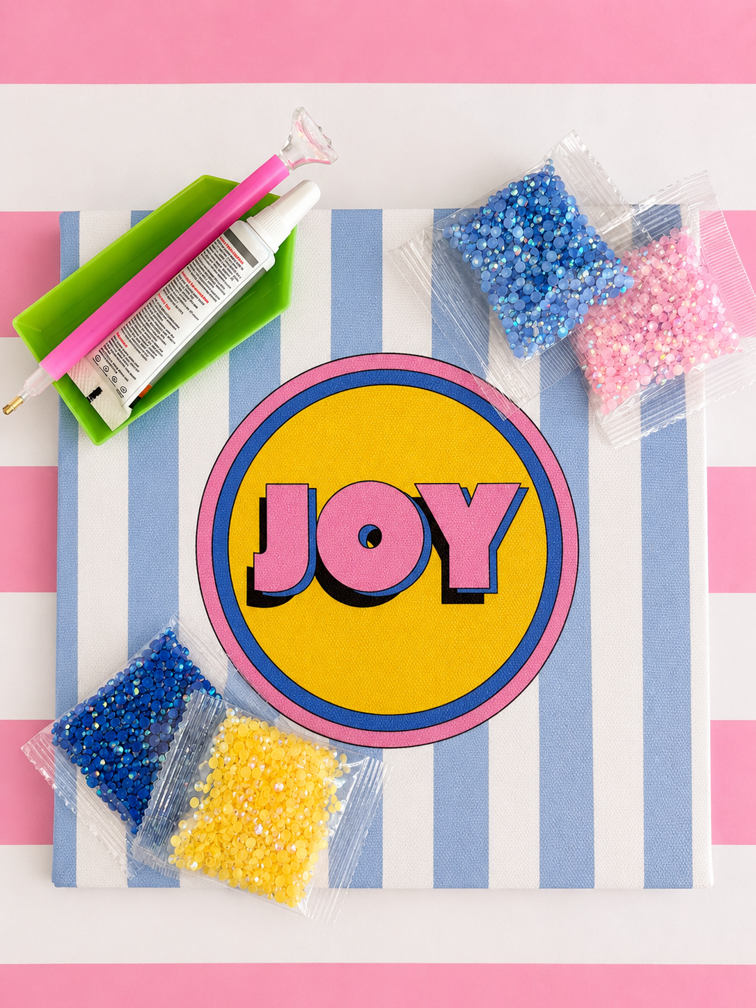 The "JOY" Bedazzle Kit 8x8 Complete set