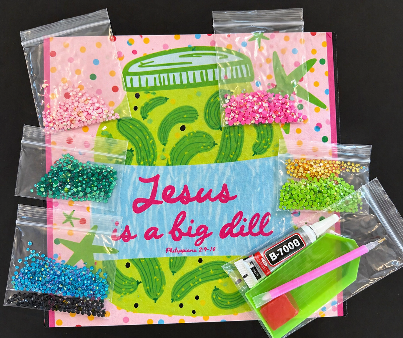 Kind of a BIG DEAL 8x8 bedazzle canvas kit