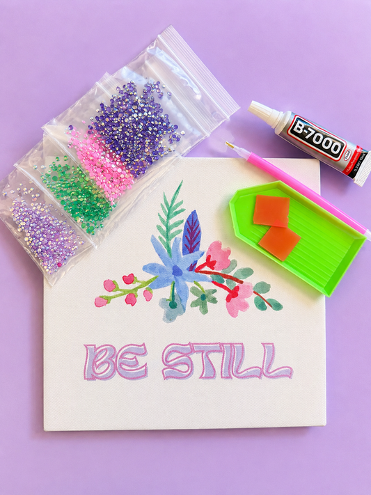 Be Still 8x8 DIY canvas