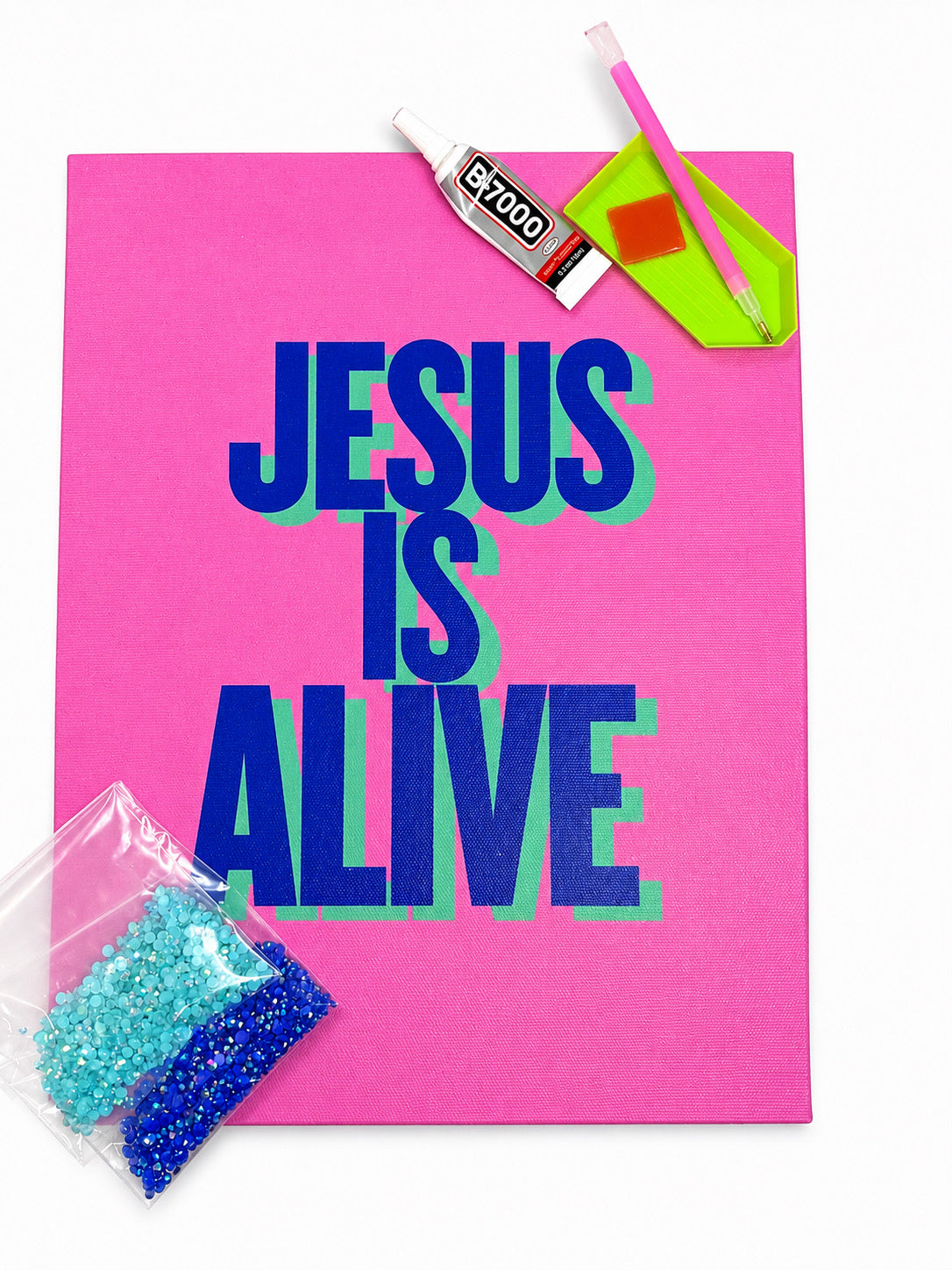 Jesus is ALIVE 11x14 DIY bedazzle Kit